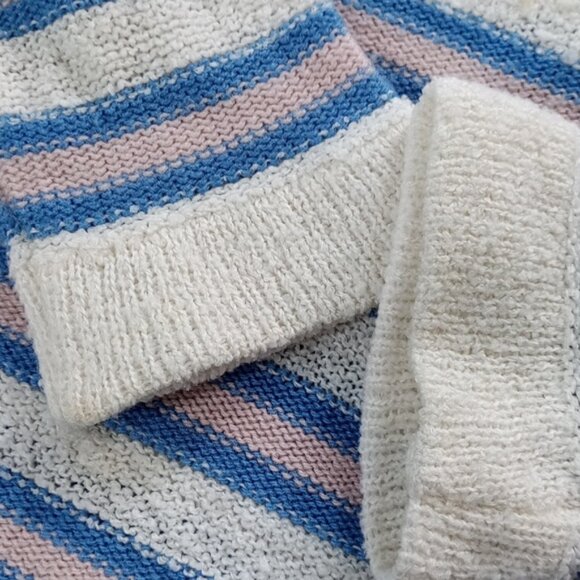 Vintage Striped Turtle Neck Sweater GLENAYA  KITTENS - Picture 3 of 4